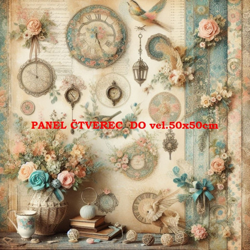 Bavlněný panel 10x10 cm