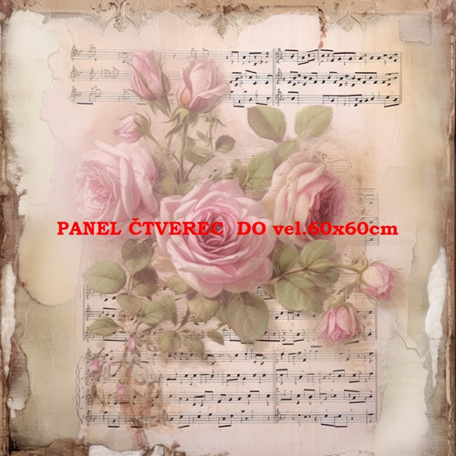 Bavlněný panel 10x10 cm