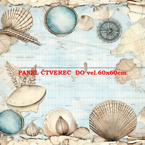 Bavlněný panel 10x10 cm — foto 1