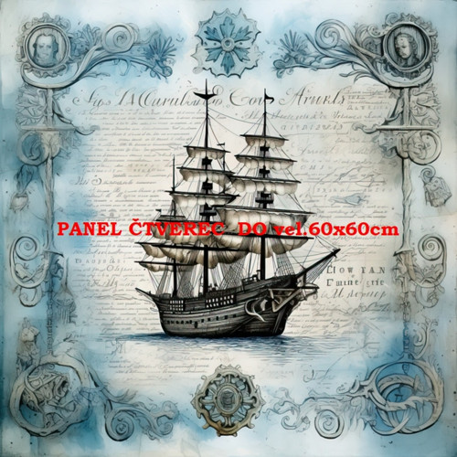 Bavlněný panel 10x10 cm