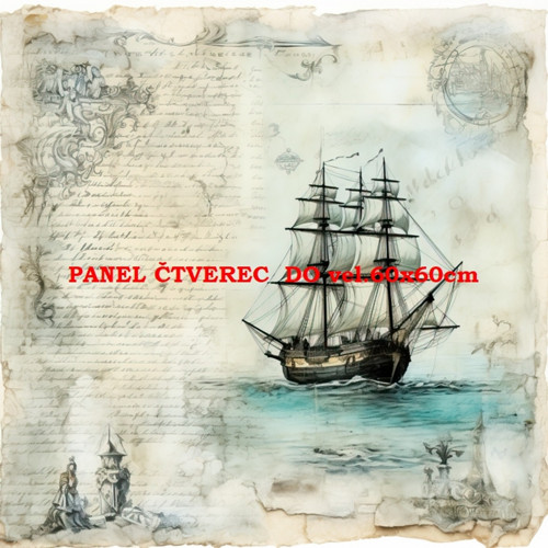 Bavlněný panel 10x10 cm — foto 1