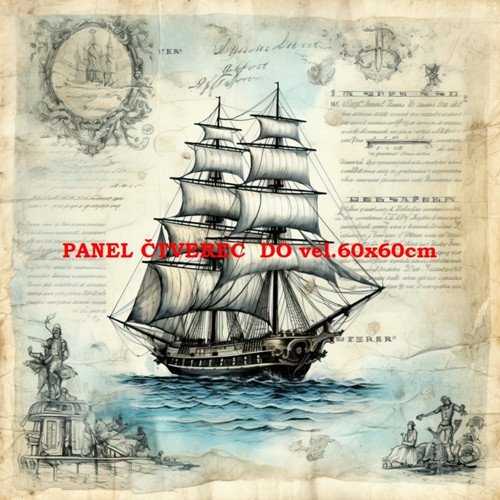 Bavlněný panel 10x10 cm