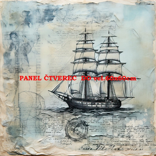 Bavlněný panel 10x10 cm — foto 1