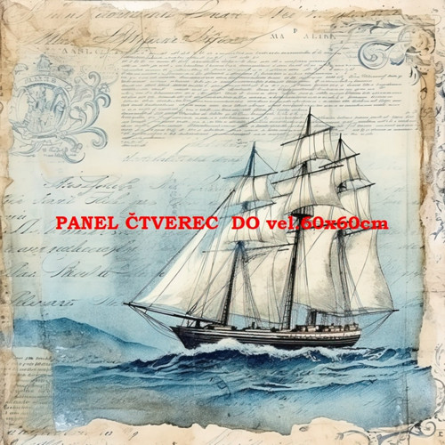Bavlněný panel 10x10 cm