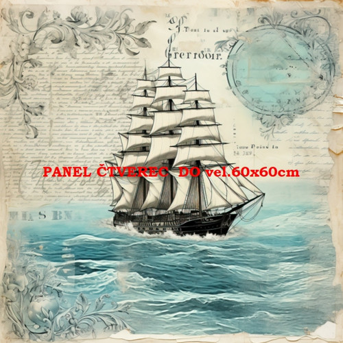 Bavlněný panel 10x10 cm — foto 1