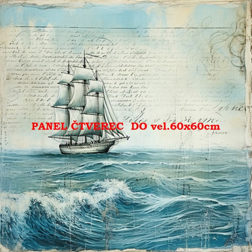 Bavlněný panel 10x10 cm — foto 1