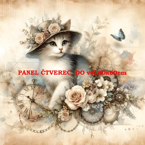 Bavlněný panel 10x10 cm