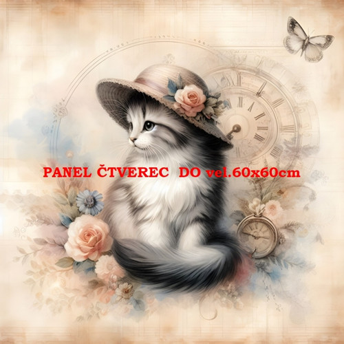 Bavlněný panel 10x10 cm