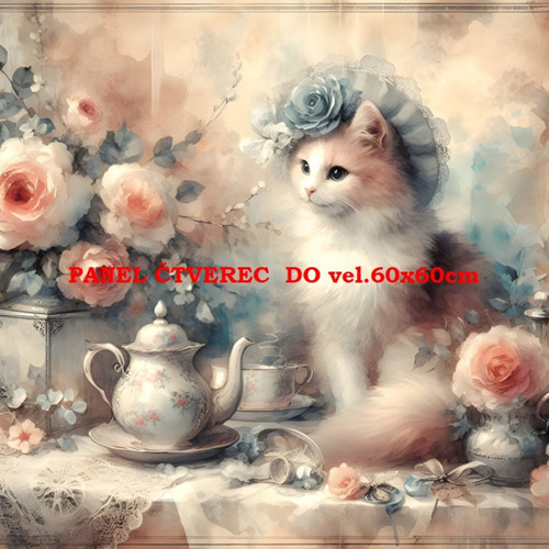 Bavlněný panel 10x10 cm