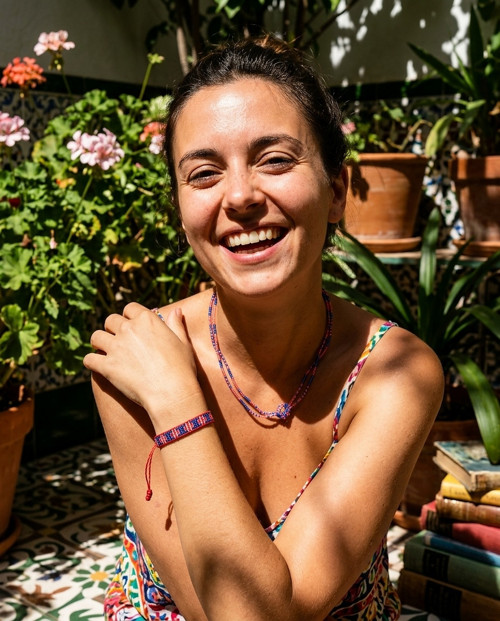 Korálky s náramkem - boho styl