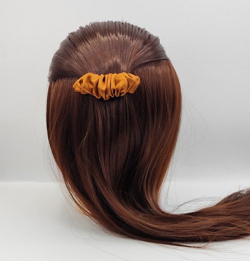 Spona do vlasů scrunchie bronzová 8 cm