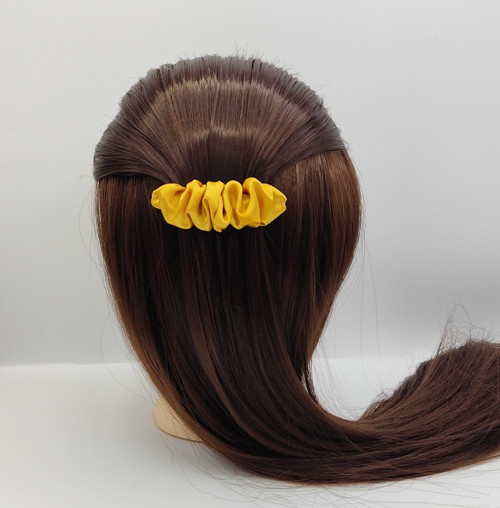 Spona do vlasů scrunchie zlatá 8 cm