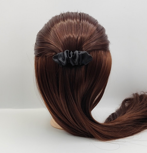 Spona do vlasů scrunchie černá 8 cm — foto 1