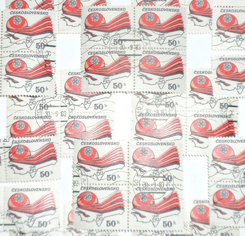 4x ZNÁMKA • ČSA Světový rok komunikací, 1983