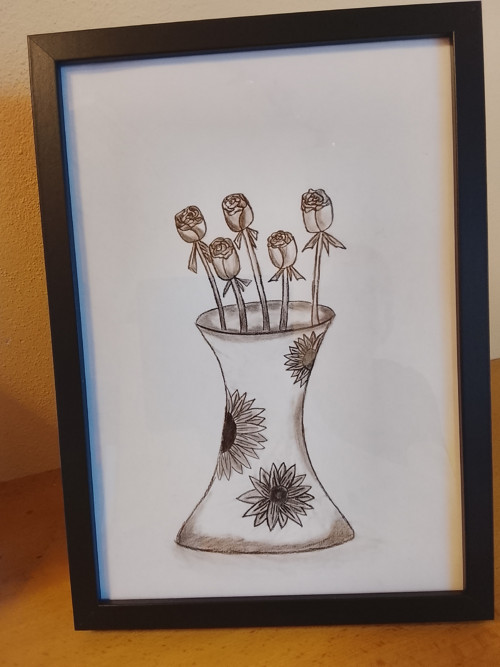 Kytice růží ve váze