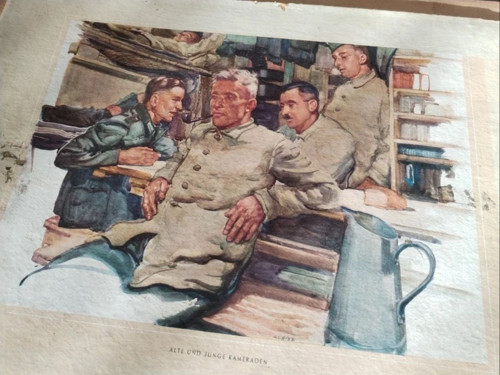 Starý Německý tisk - ilustrace