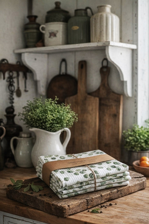 Vaflová utěrka Eukalyptus — foto 1