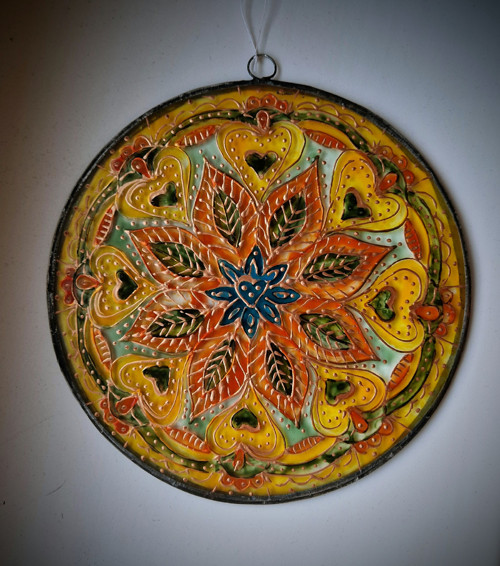 Mandala na skle