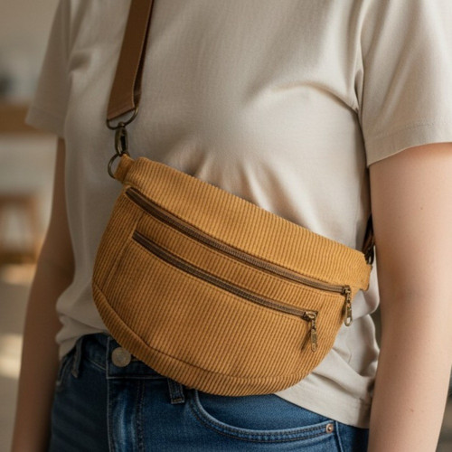 Ledvinka Maya Pocket – camel — foto 1