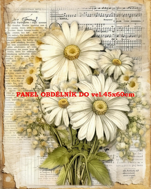 Bavlněný panel 7x10 cm