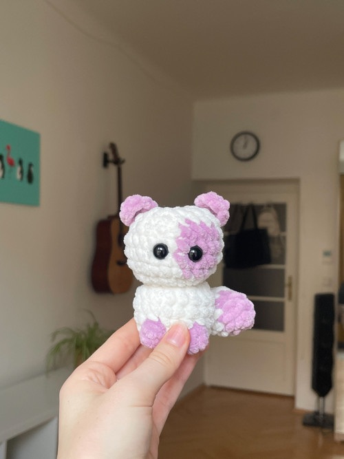 Háčkovaná mini kočička