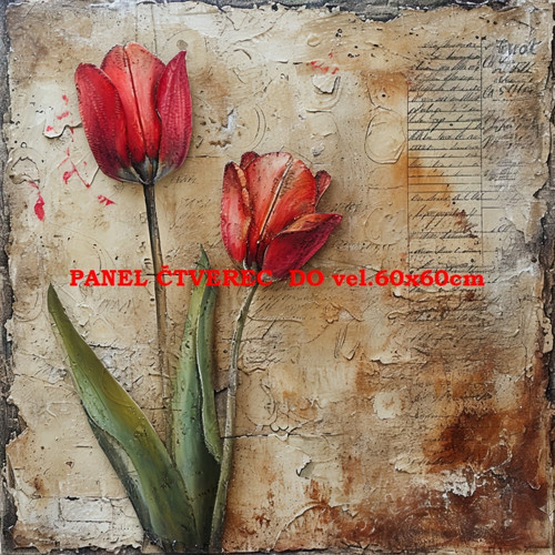 Bavlněný panel 10x10 cm