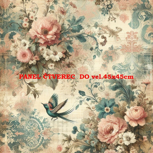 Bavlněný panel 10x10 cm