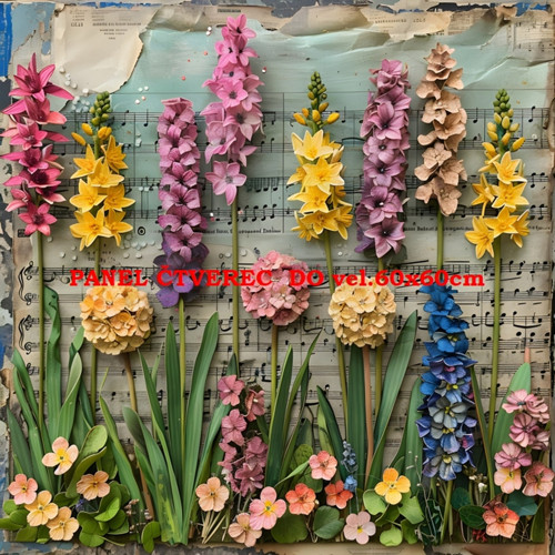 Bavlněný panel 10x10 cm — foto 1