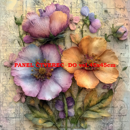 Bavlněný panel 10x10 cm