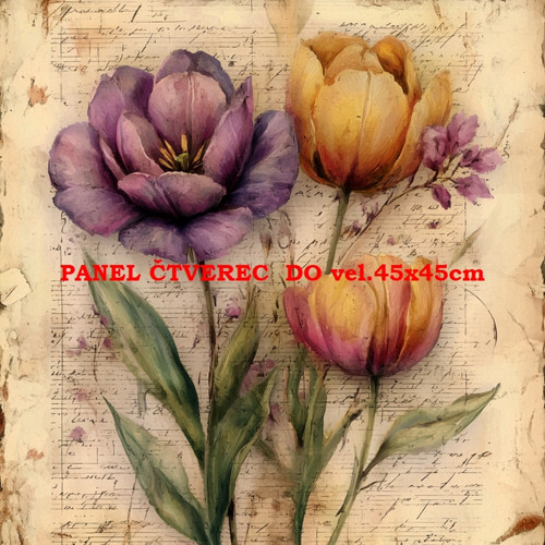 Bavlněný panel 10x10 cm — foto 1
