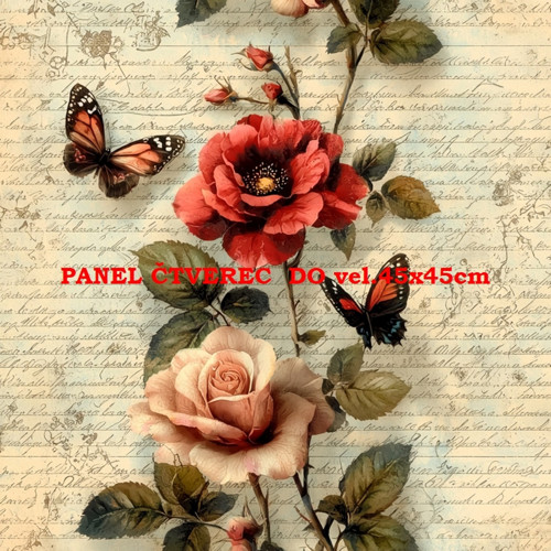 Bavlněný panel 10x10 cm — foto 1