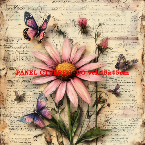 Bavlněný panel 10x10 cm