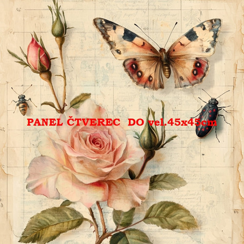 Bavlněný panel 10x10 cm
