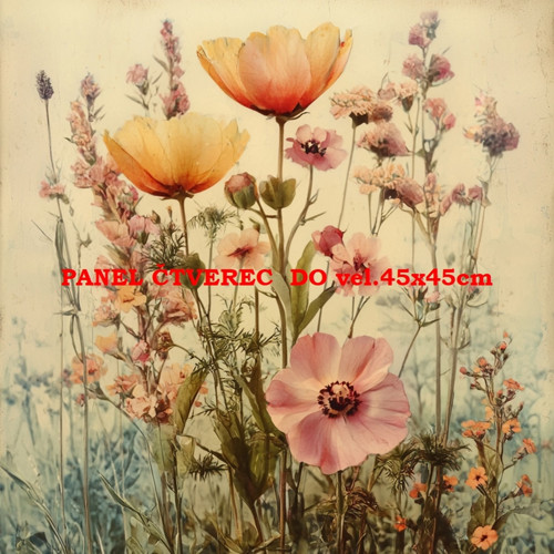 Bavlněný panel 10x10 cm