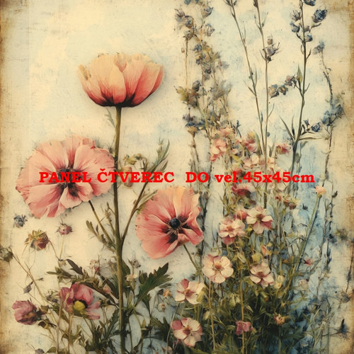 Bavlněný panel 10x10 cm — foto 1