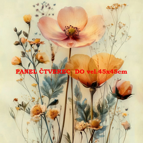 Bavlněný panel 10x10 cm — foto 1