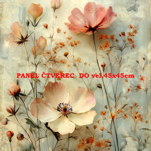 Bavlněný panel 10x10 cm — foto 1