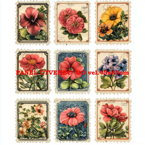 Bavlněný panel 25 x 25cm
