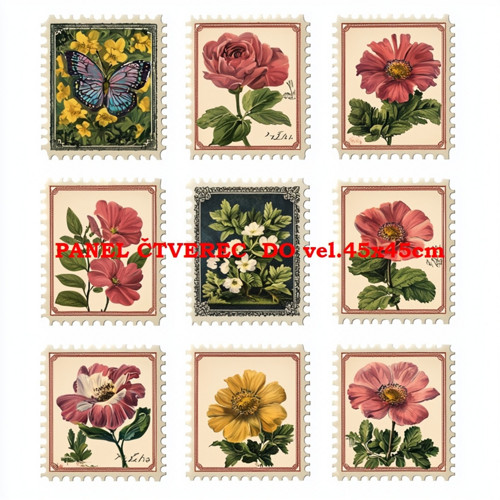 Bavlněný panel 25 x 25cm