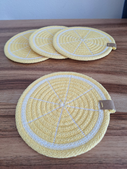 Podtácek 13cm citron set 4ks