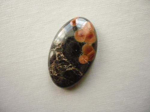 Kabošon - peanut obsidián 28 mm, č.34f