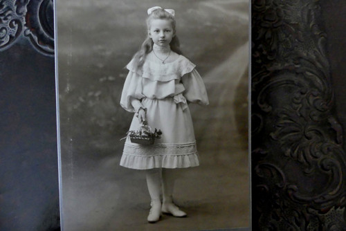 Košík....kabinetní fotografie Lehmann Trautenau