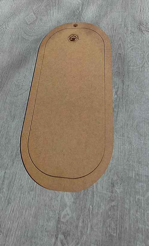 Šablona na keramický velký tác - ovál č.2