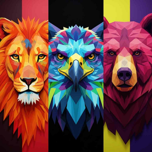 Gemstone Animal – texturovaný drahokamový tisk