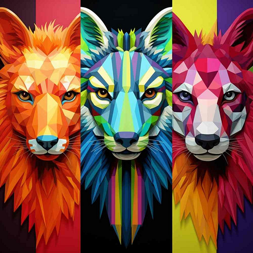Gemstone Animal – texturovaný drahokamový tisk
