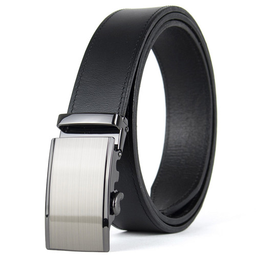 Kožený opasok, 3.5cm, automatická pracka,STEELCORE