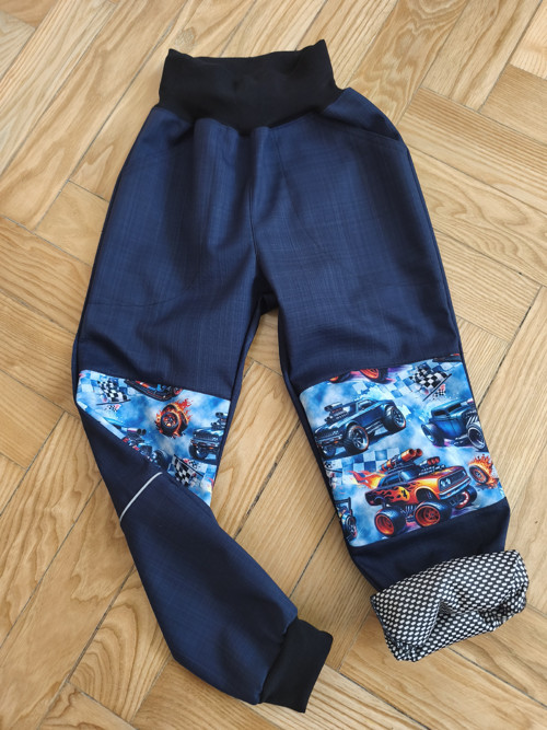 Softshellové kalhoty JARNÍ, úplet v rubu