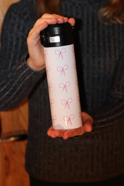 Termoska 500ml růžové mašle