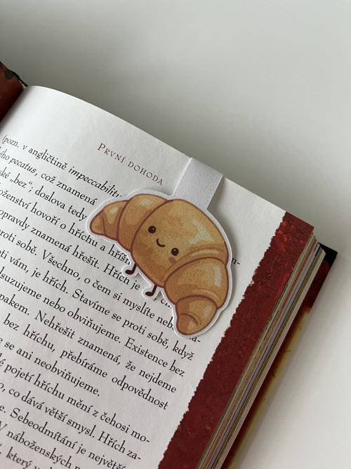Magnetická záložka - croissant