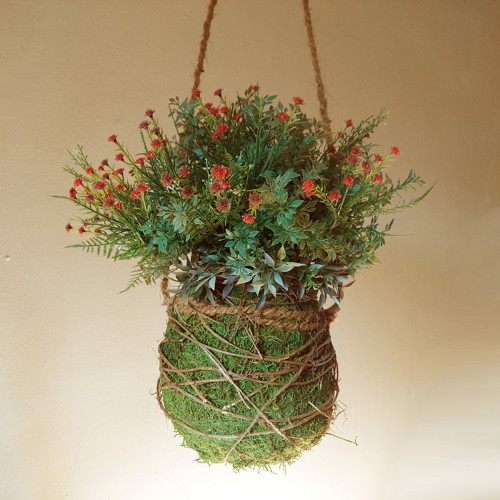 Neživá trvanlivá bezúdržbová dekorace - kokedama